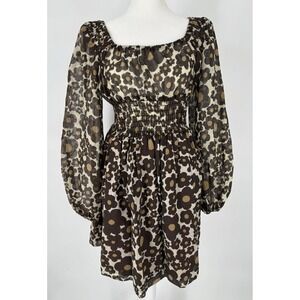 Vintage 70s Boho Mini Dress Size Small Babydoll Hippie Festival Cottage Prairie